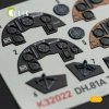 KELIK K32022 DH.81A Tiger Moth - Interior 3D Decal with 3D printed parts for ICM kit 1/32